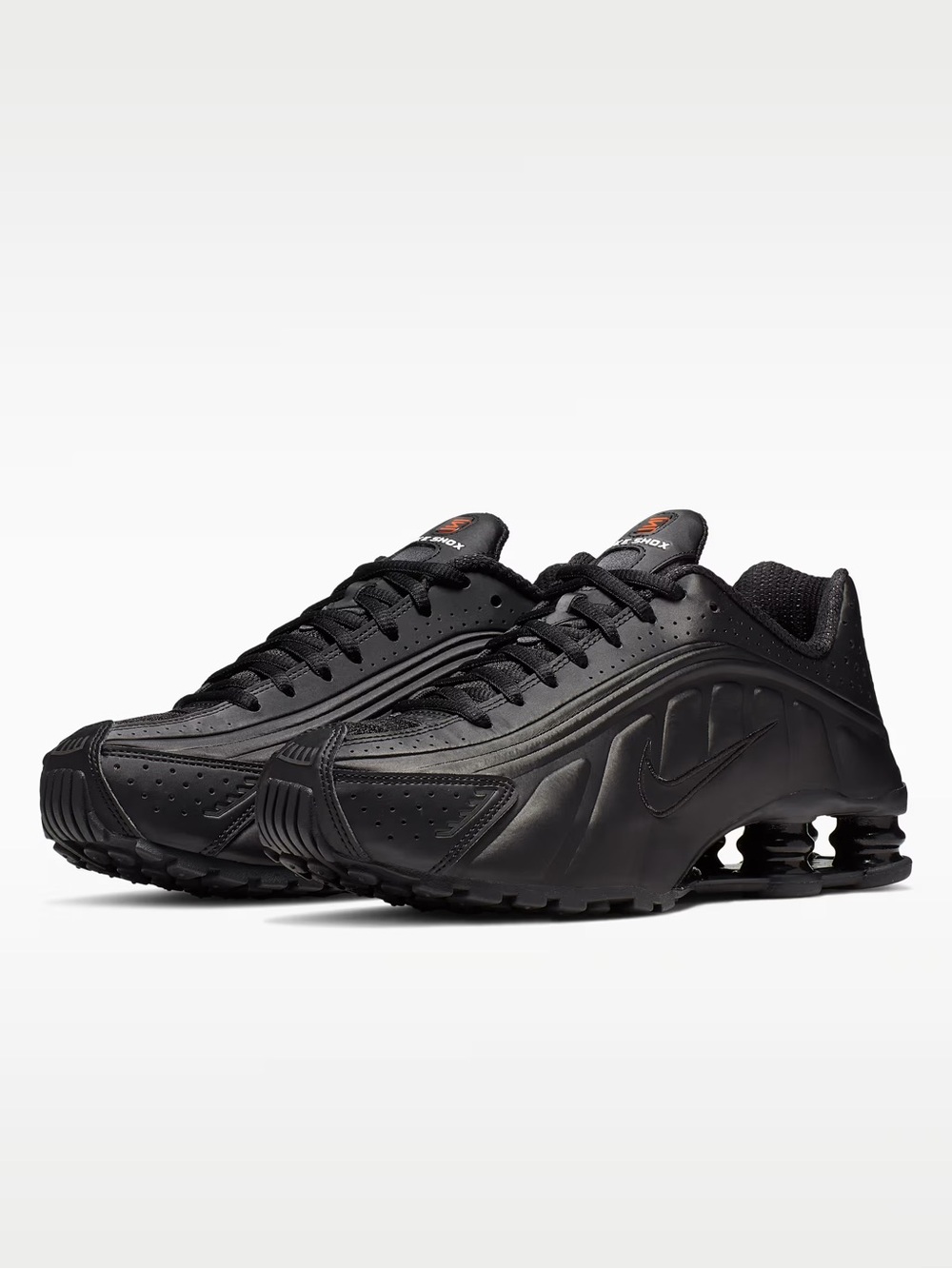 Nike Shox R4 Black on Black Women's Running Shoes Sneakers